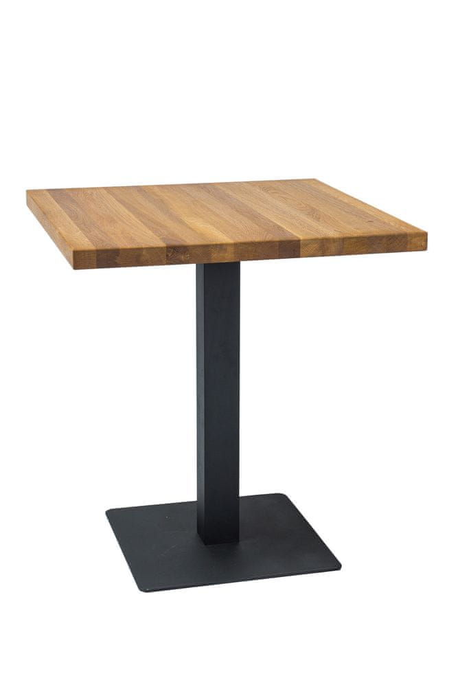 MôjNábytok Signal Jedálenský stôl Puro / Dubová dýha Prevedenie: 76 x 60 x 60 cm
